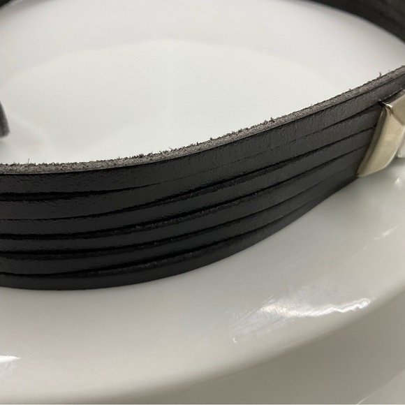 Vintage Echt Leder leather belt with an 80’s Glam Rock feel - Picture 3 of 11